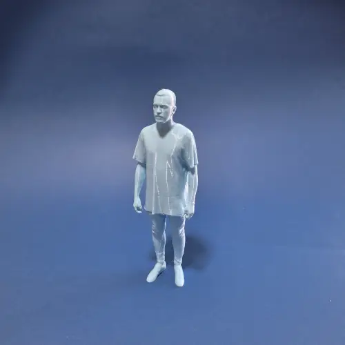 impresión 3d de figura humana