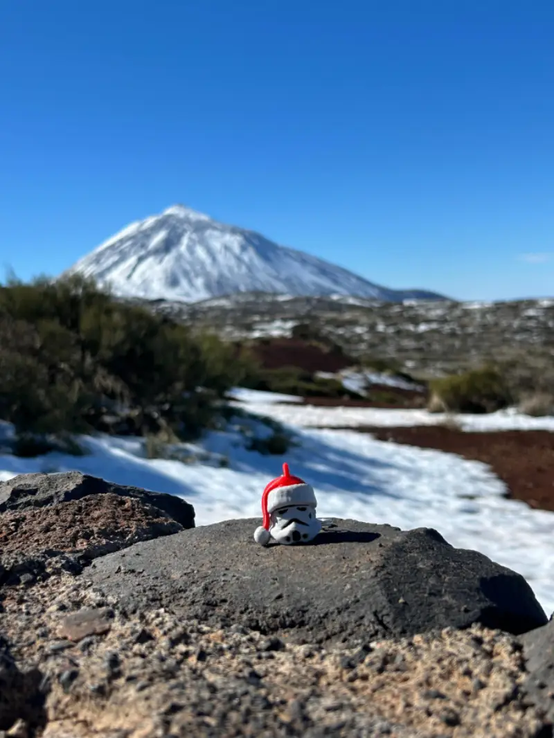 Impresión 3d de Stormtrooper en el Teide